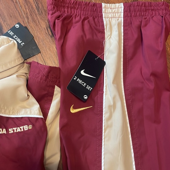NIKE Florida State Seminoles windbreaker/ warmup 2 piece (pants & Jacket) 2T FSU - Picture 14 of 16